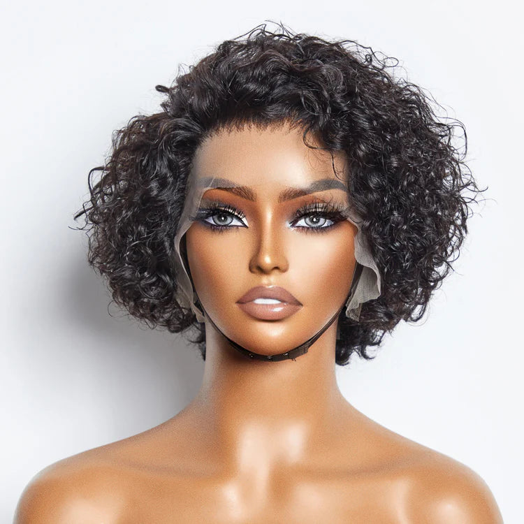 Super Natural Silky Blunt Cut Glueless Frontal Bob